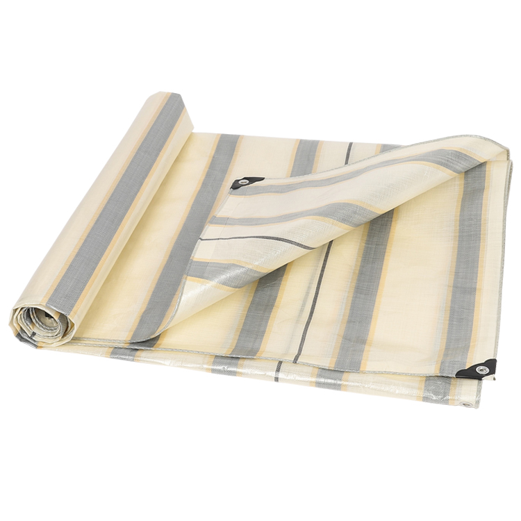 Durable tear resistant multifunction pe tarpaulin stripe colour plastic tarpaulin